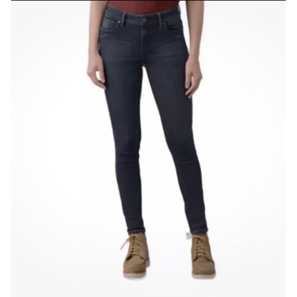 prAna Soma Skinny Jeans Tinted Black Stretch Denim Womens 10/30 NEW